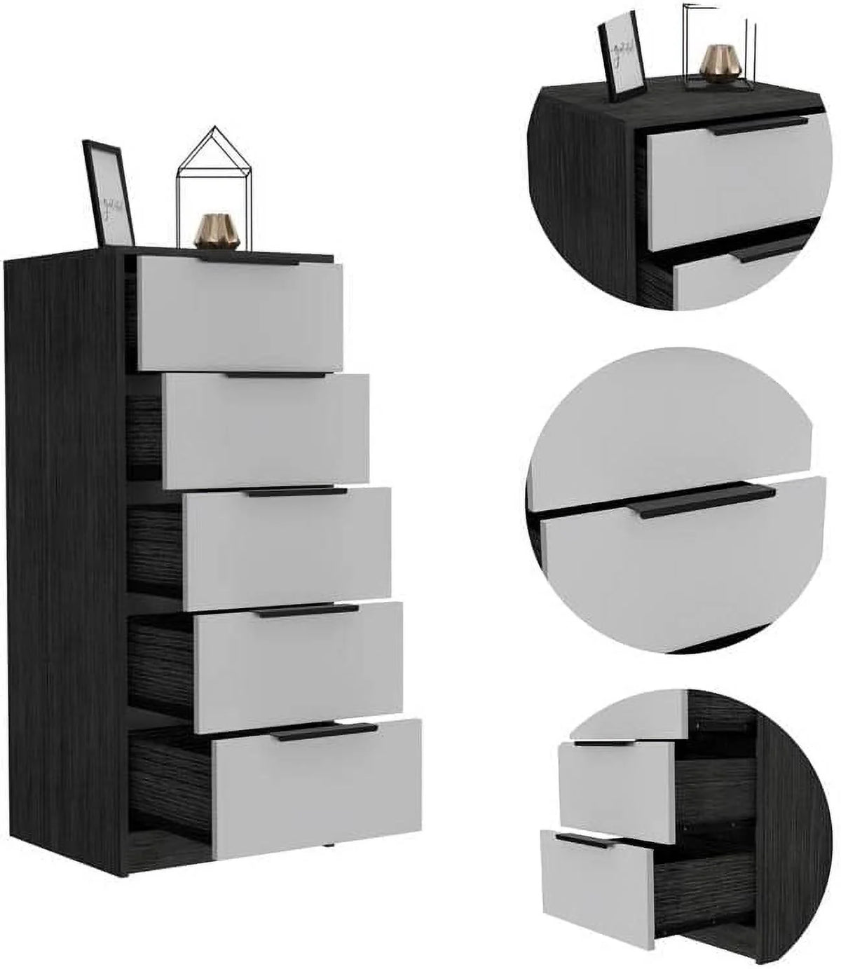 5 Drawer Engineered Wood Dresser P7616