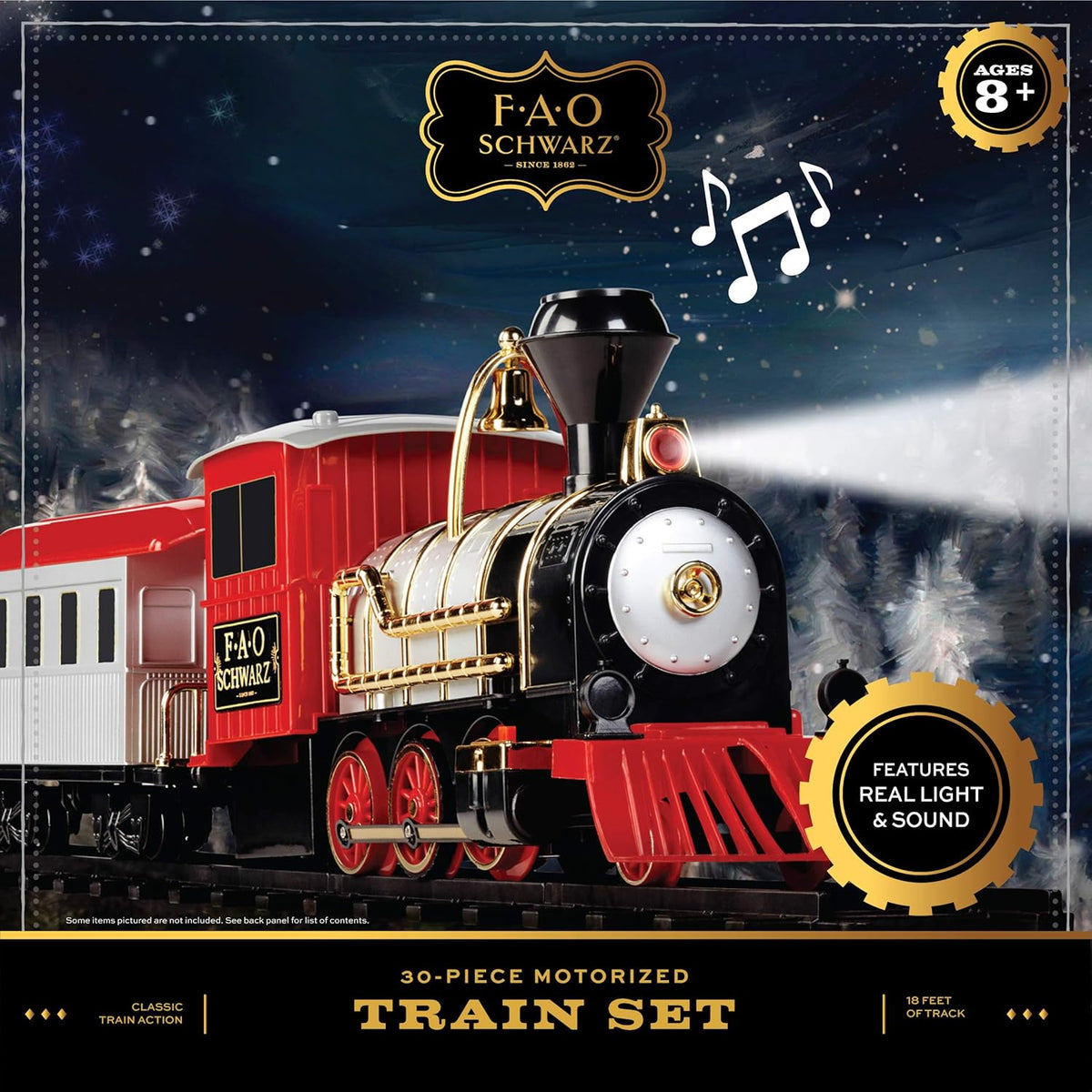 Motorized Train Set 30-Piece with Light-Up LED W964385
