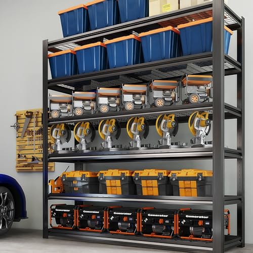 72" H Heavy Duty Metal Shelving 3500LBS Adjustable Storage Shelves R648