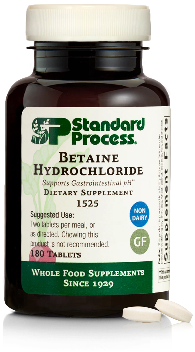 Betaine Hydrochloride, 180 Tablets D23253