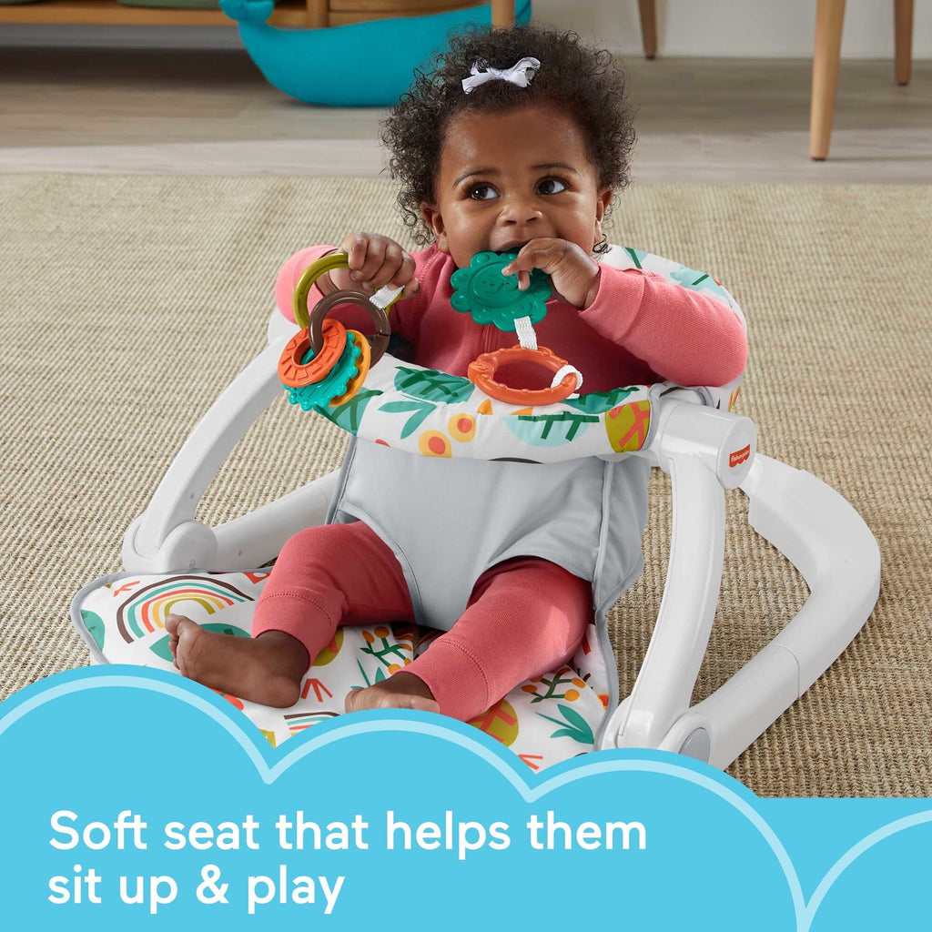 Portable Infant Floor Seat with 2 Toys V7873