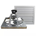 White Galvanized Steel Whole House Fan V997