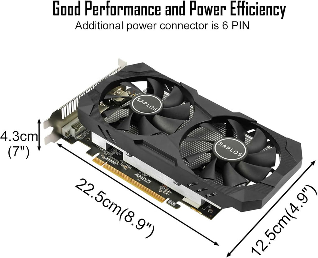 4GB GDDR5 256 Bit Graphics Card with Dual Fans V183