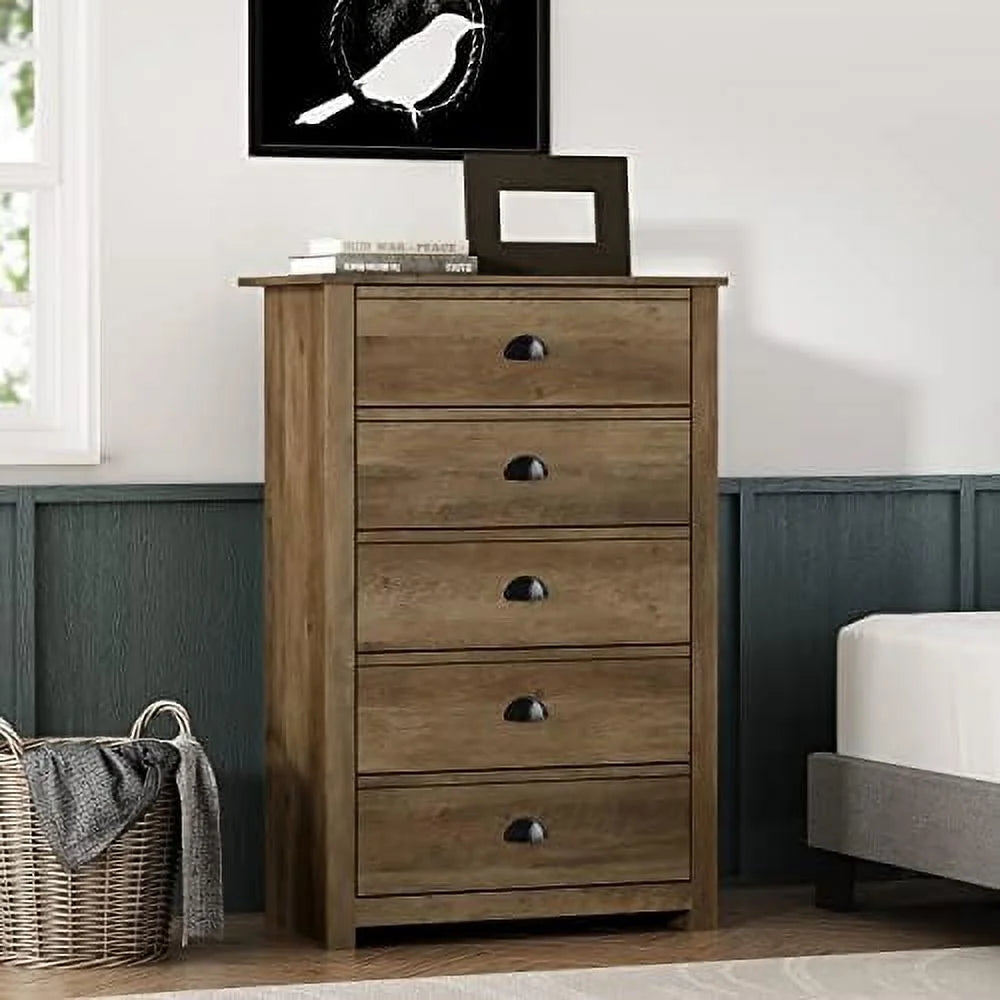 5 Drawer Wood Dresser O4655