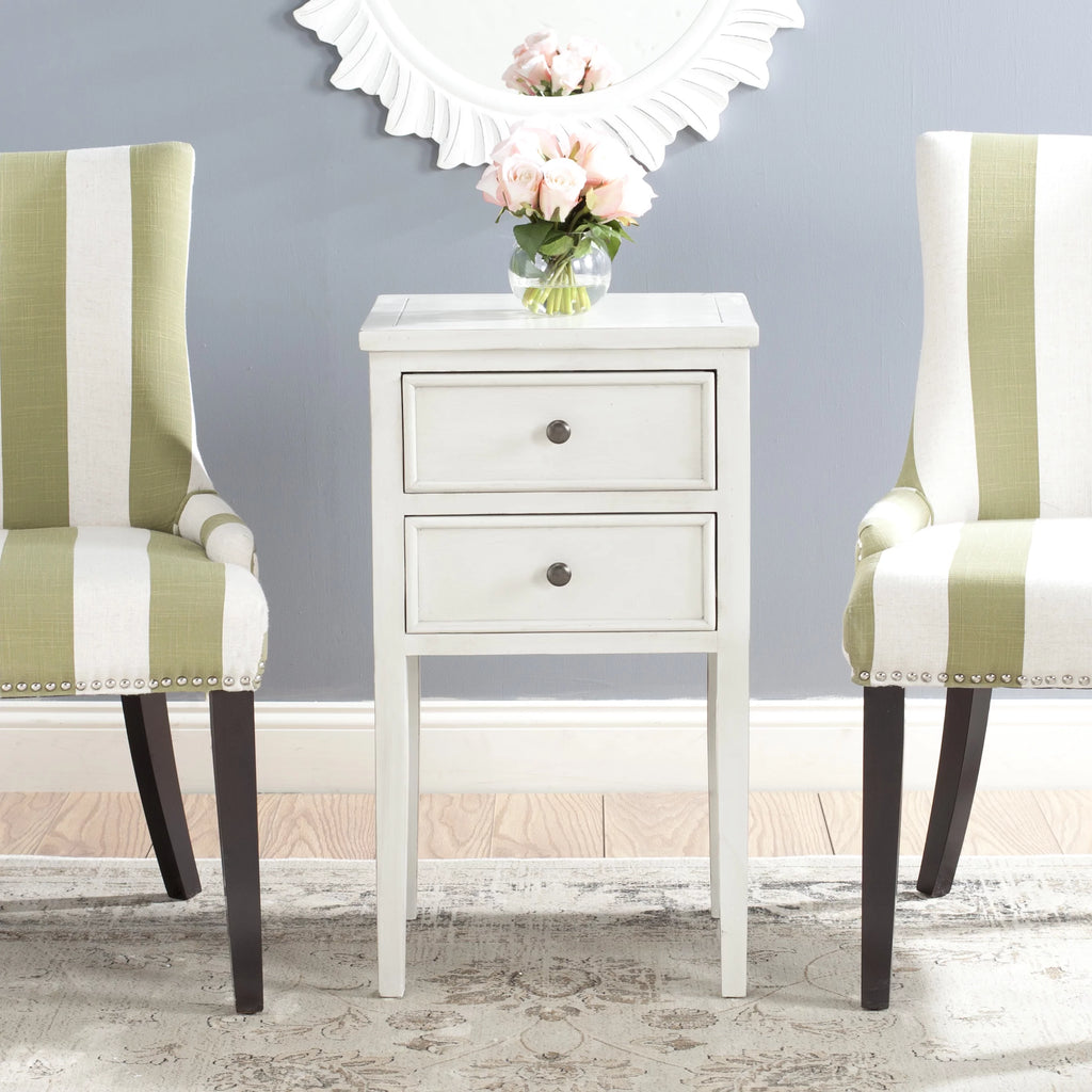 White 2 Drawer Nightstand N459885