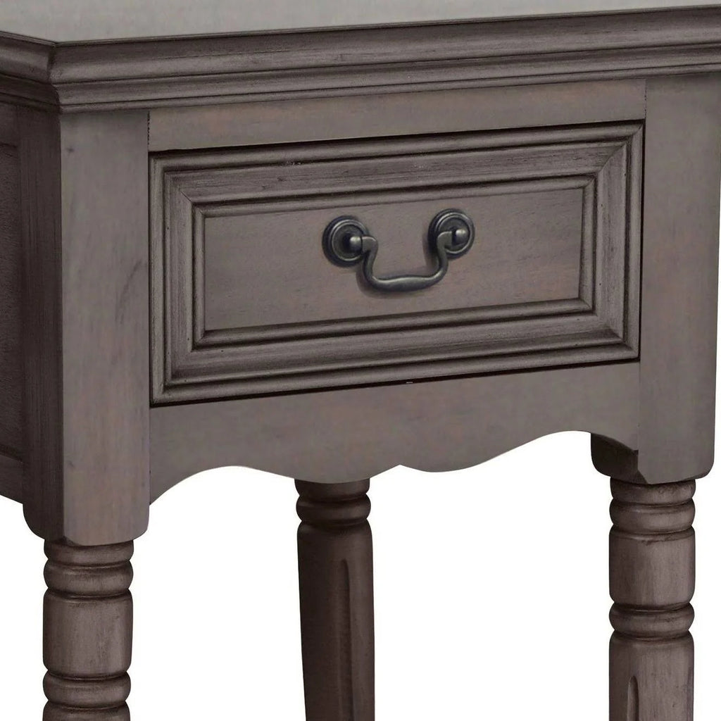 Antiqued Solid Wood Night Stand Y16937