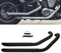 Chrome Full Exhaust Pipe with Silencer Mufflers R2325