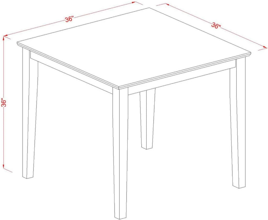 Counter Height Dining Table, 36", Black & Cherry G71643
