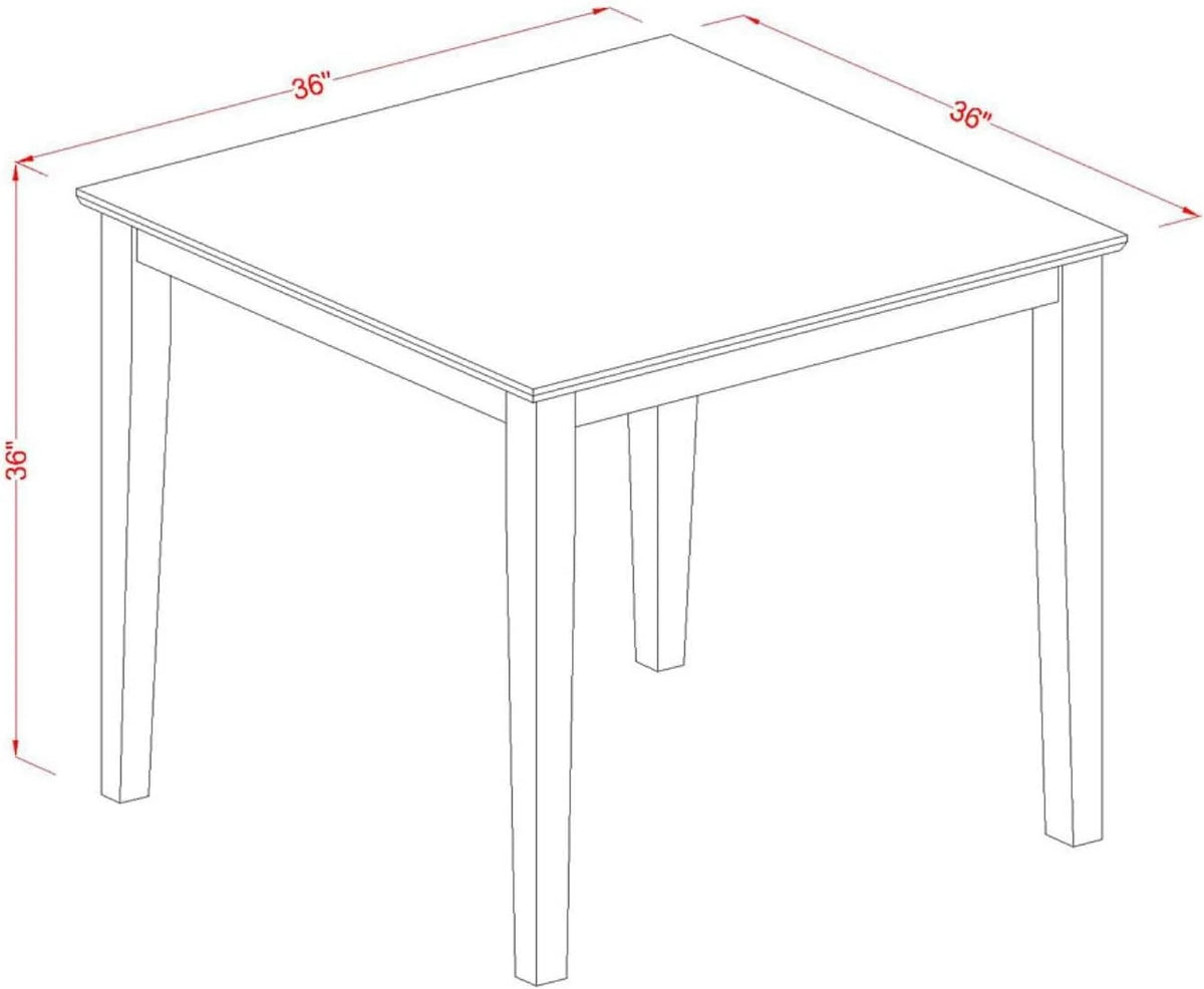 Counter Height Dining Table, 36", Black & Cherry G71643
