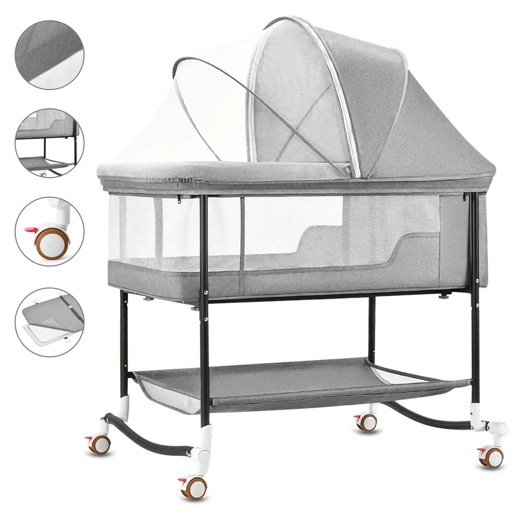 Portable 4 in 1 Baby Bassinet with Mattress & Diaper Pad Z199631