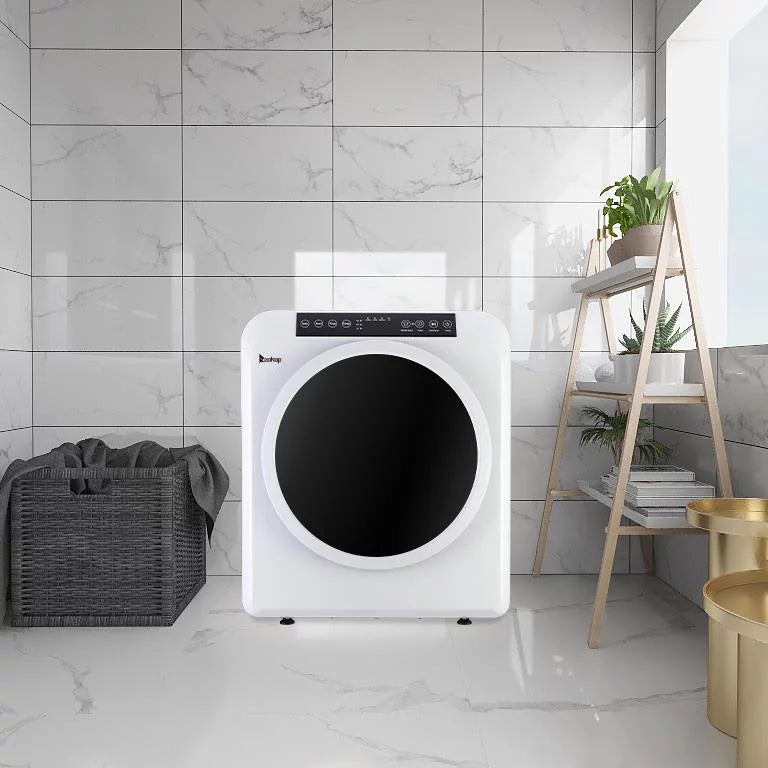 White 13lbs Capacity Stainless Steel Electric Clothes Dryer N795491