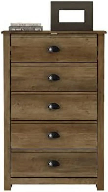 5 Drawer Wood Dresser O4655