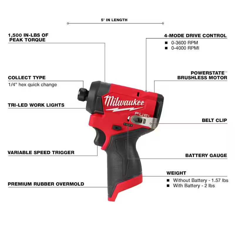 12-Volt Cordless 5-Tool Combo Kit with Batteries and Bag + Wet/Dry Vacuum Z49748