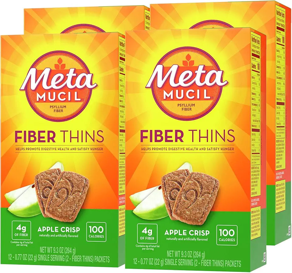 Apple Crisp Flavor Psyllium Husk Fiber Supplement 48 Servings H31033