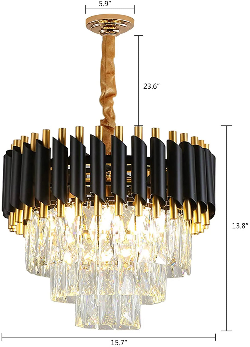 Modern Luxury Crystal Chandelier 4 Tiers Z791