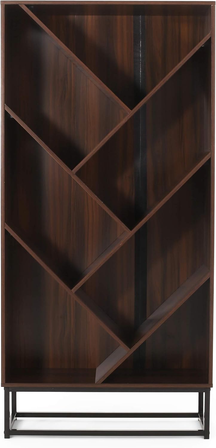 Dark Gray Black Bookcase C84944