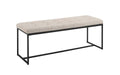 48x22 Upholstered Bench with Metal Base D521448