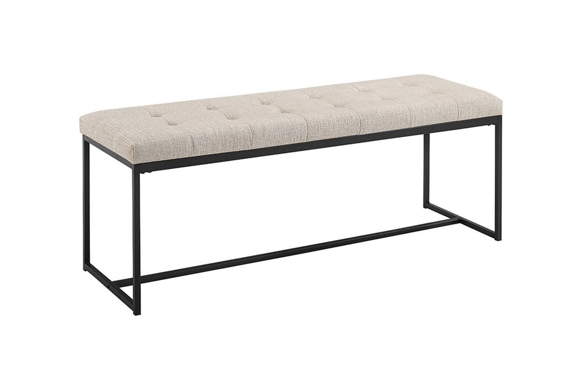 48x22 Upholstered Bench with Metal Base D521448