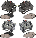 Front + Rear Loaded OE Calipers + Ceramic Brake Pads Kit N60404