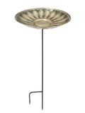 Brass Birdbath with Stake K98513