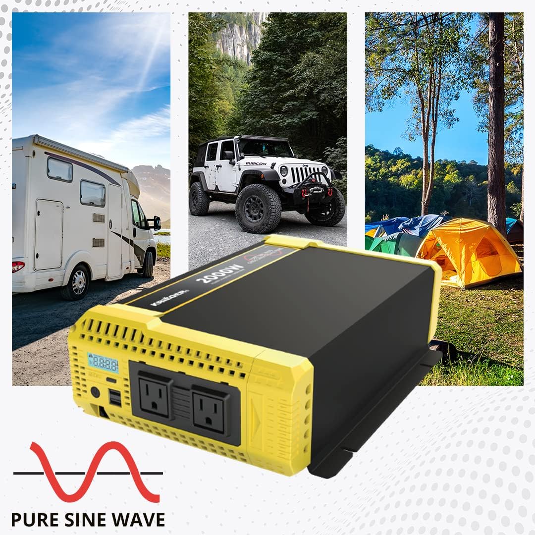 2000 Watt 12V Pure Sine Power Inverter F5442