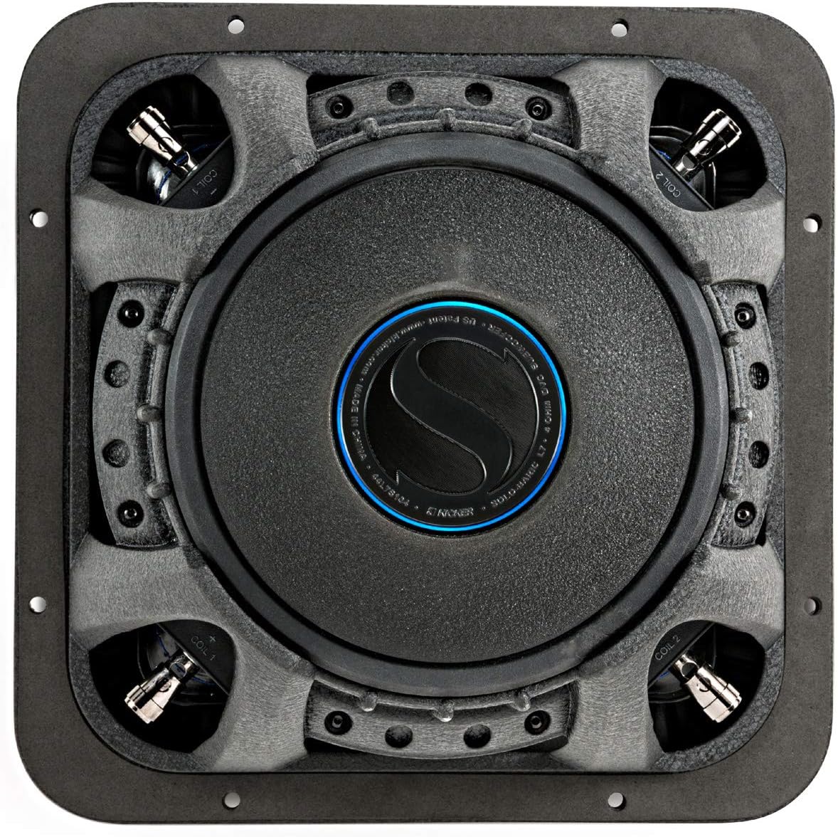 10 Square Dual 2 Ohm Car Subwoofer H14657