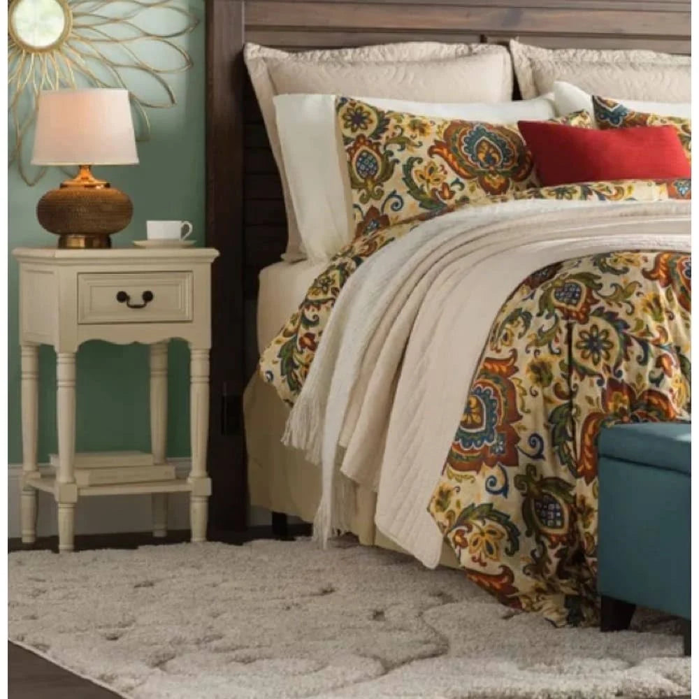 Antiqued Solid Wood Night Stand Y16937