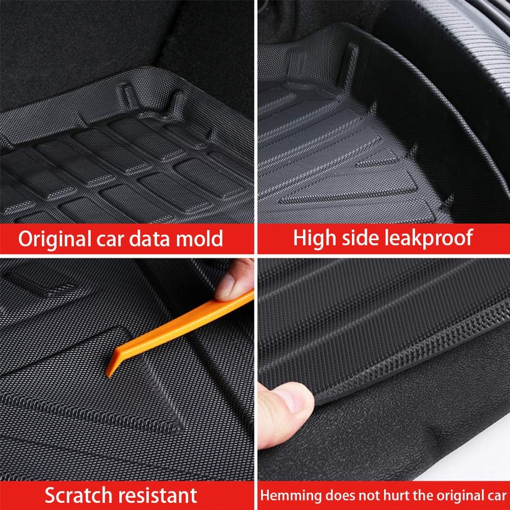 Cargo Liner Trunk Tray Heavy Duty Rubber Waterproof Black Q1758