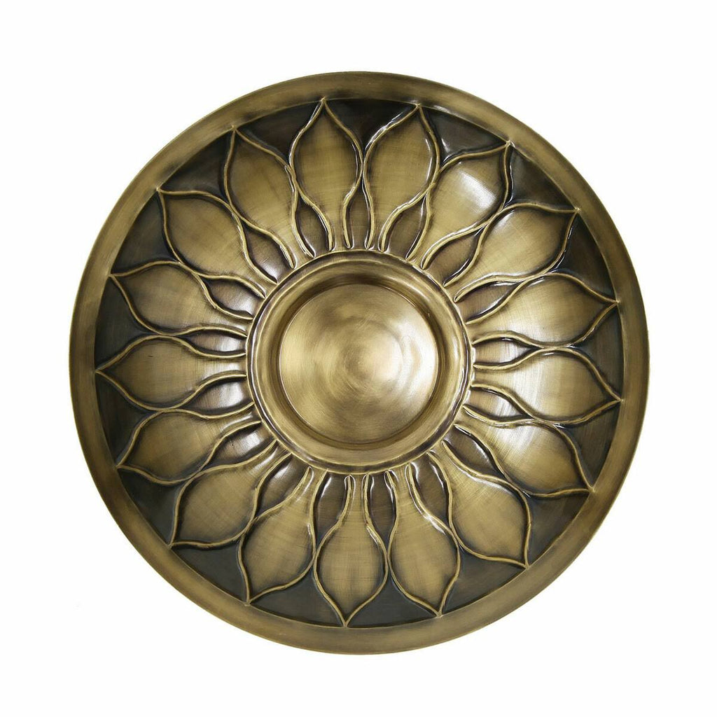 Brass Birdbath with Stake K98513