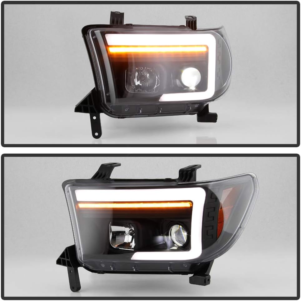 Black LED Projector Headlights E889