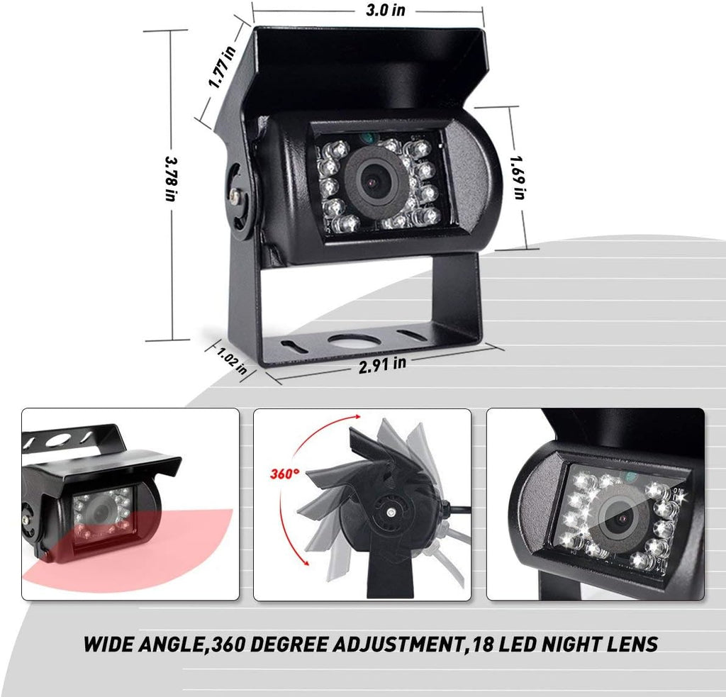 Backup Camera with Monitor 4 Channels Split Screen R462446