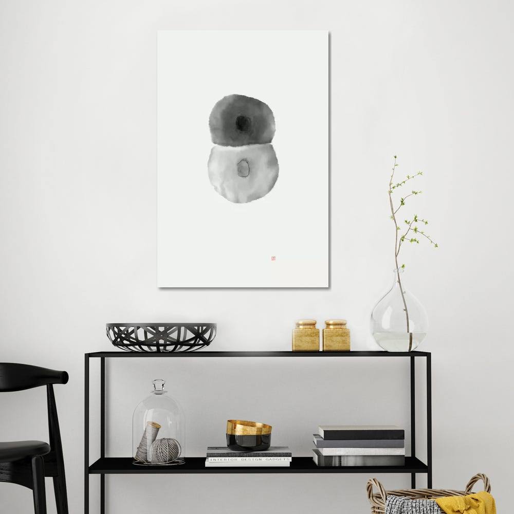 Canvas Abstract Geometric Circular Art V457284
