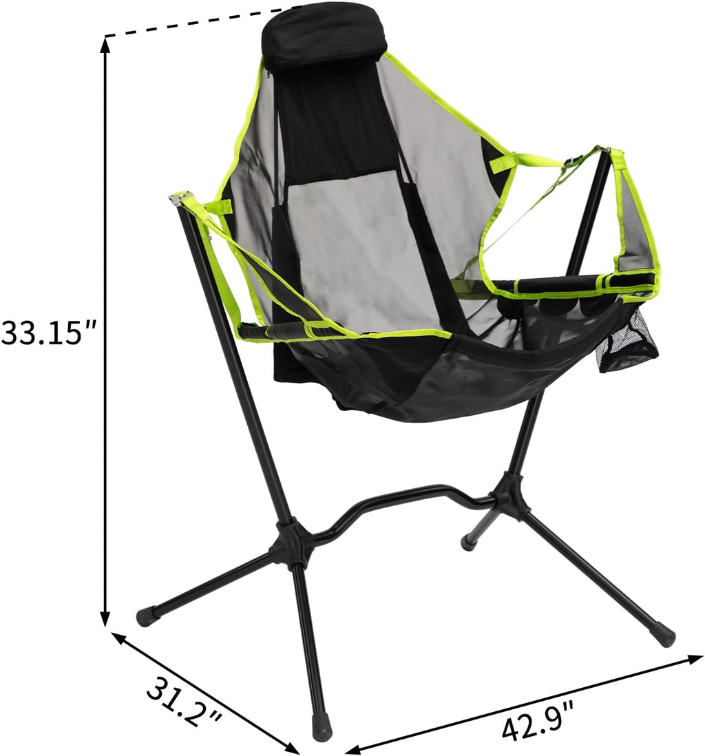 Oversize Ultralight Aluminum Camping Chair with Cup Bag R1578