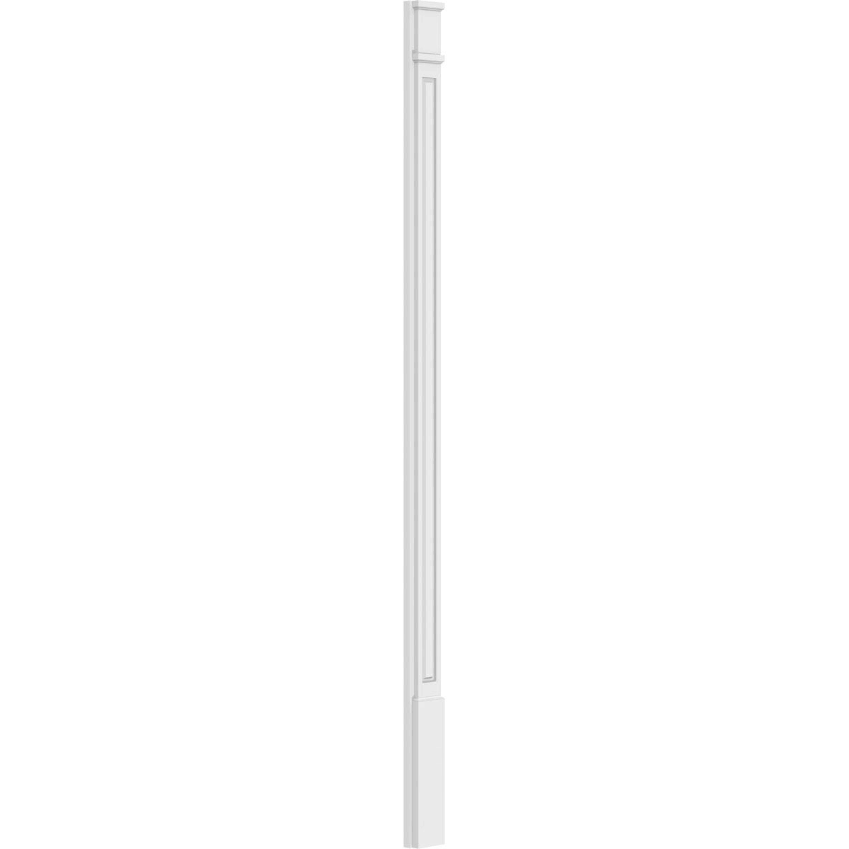 10x108 Raised Panel PVC Pilaster with Capital & Base (Pair) N70136
