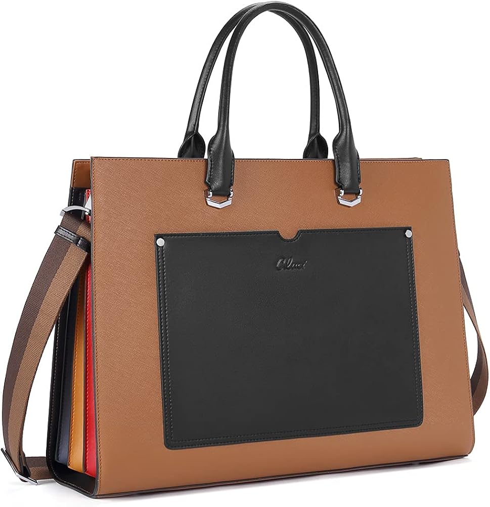 Leather 15.6 Inch Laptop Shoulder Bag X7242