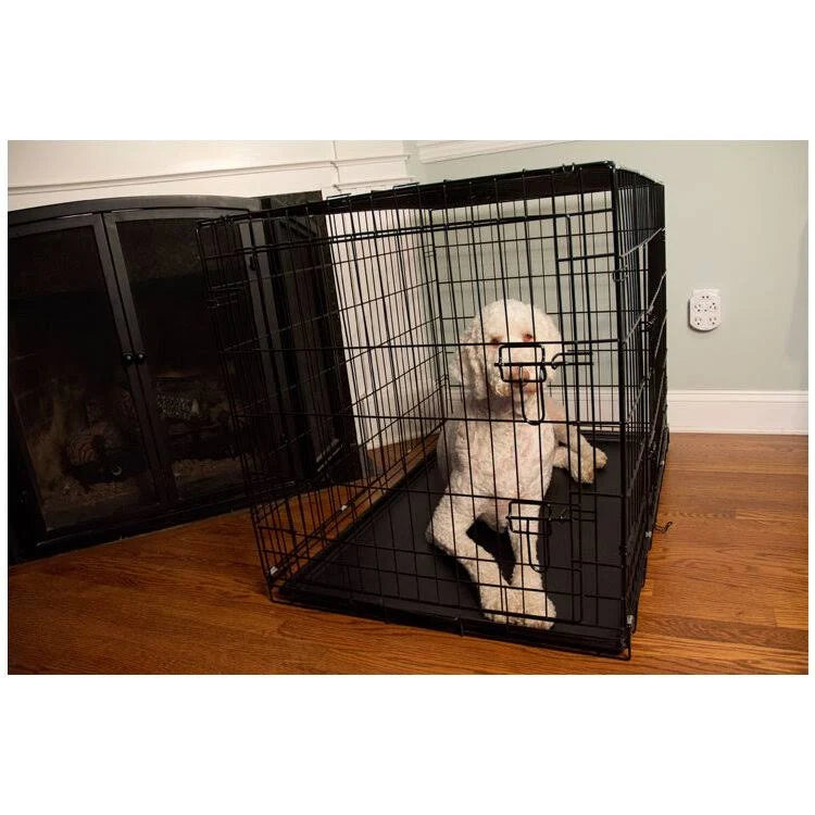 Foldable Double Door Pet Crate with Divider W64196