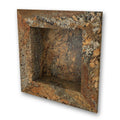 17 in. x 17 in. Square Recessed Shampoo Caddy in Crema Bordeaux F377002
