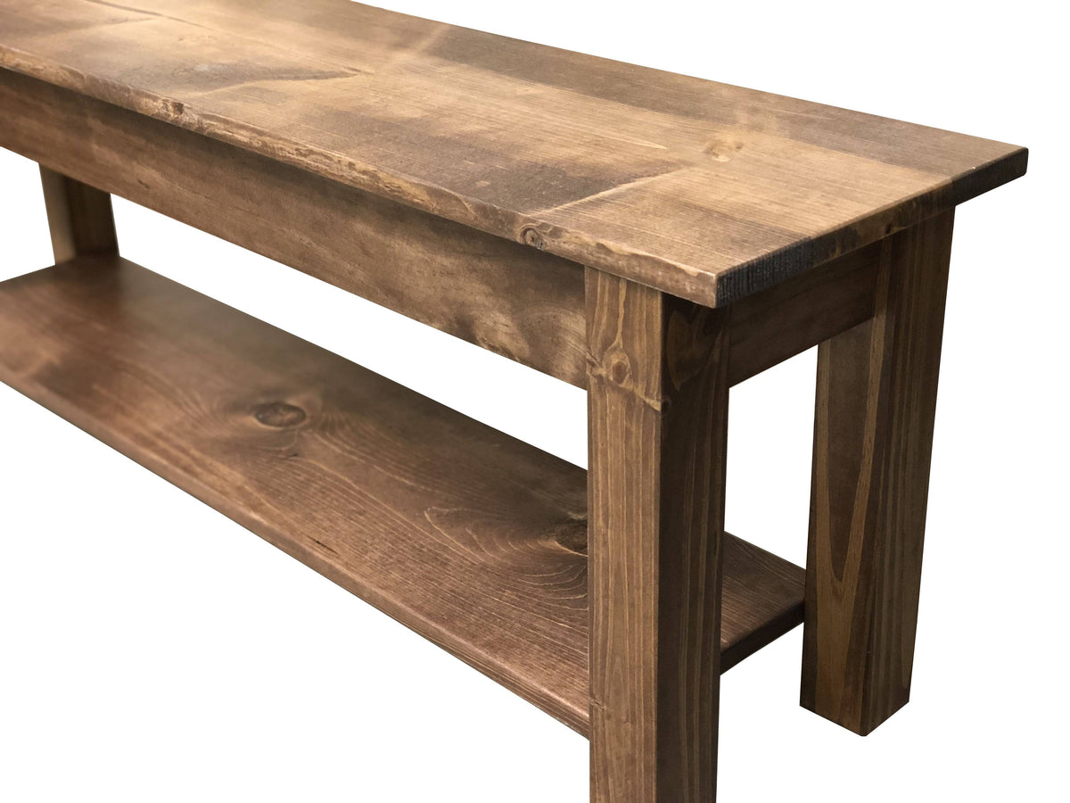 Bench with Shelf 72 Inches R31151