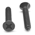 #8-18 x 5/8 Sheet Metal Screw Phillips Flat Head Black Oxide U492756