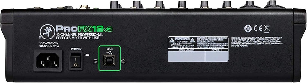 12-Channel Mixer with Headphone Amp, 4 XLR Cables, and 2 Breakout Cables G8943