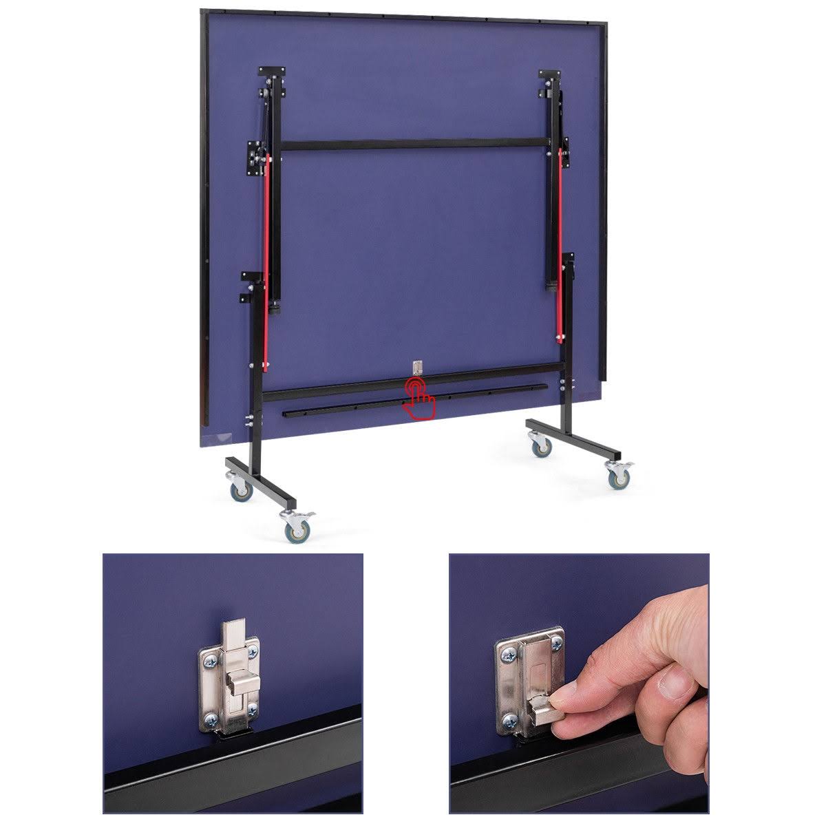 Foldable Table Tennis Table with Locking Casters W7571