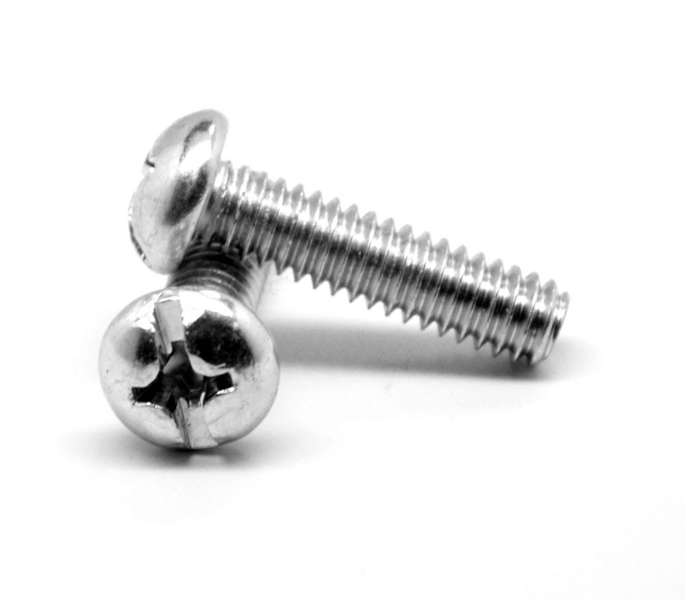 #12-24 x 3/8 Coarse Thread Machine Screw Pan Head Zinc Plated L740
