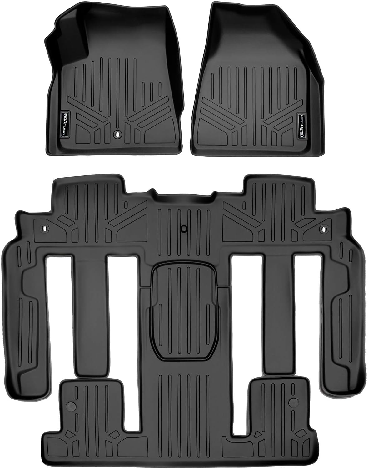 Black 2 Row Floor Mat Liner Set C211528