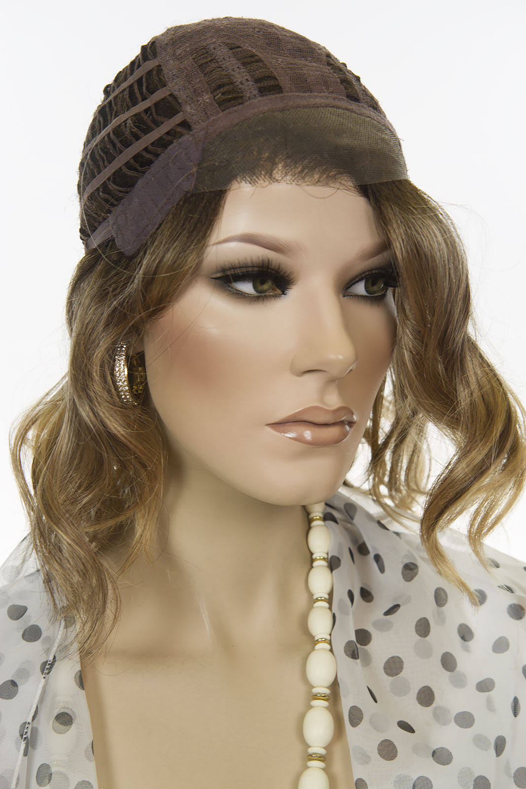 Wavy Blonde Brunette Red Grey Wigs B78967