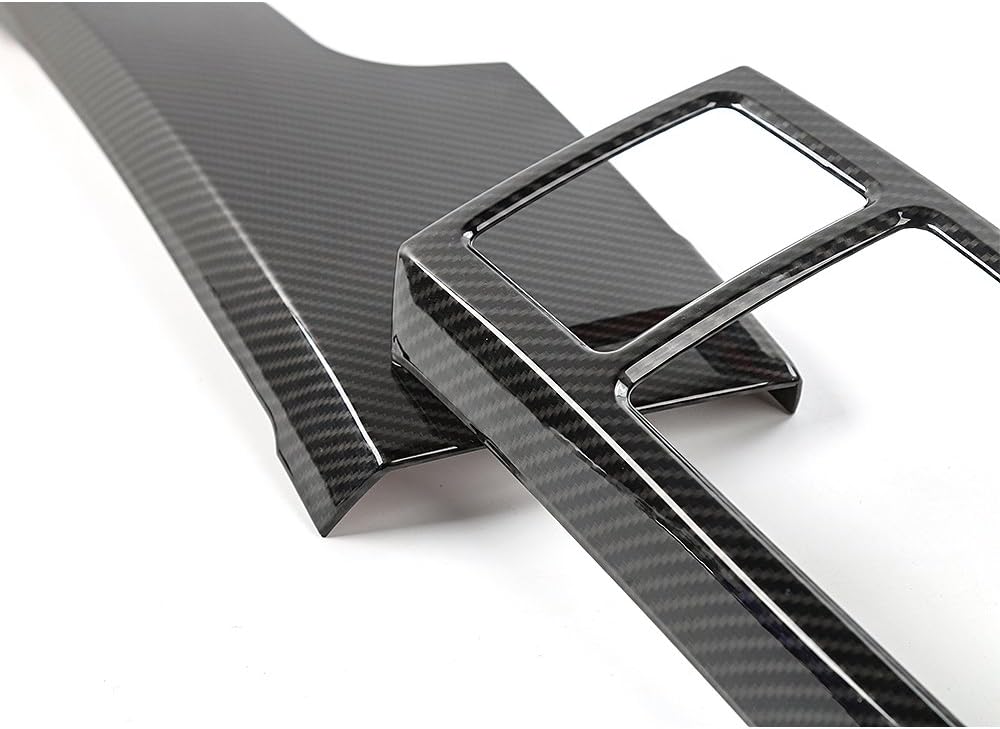 Carbon Fiber Central Console Air Conditioner Panel Trim 5pcs P77376