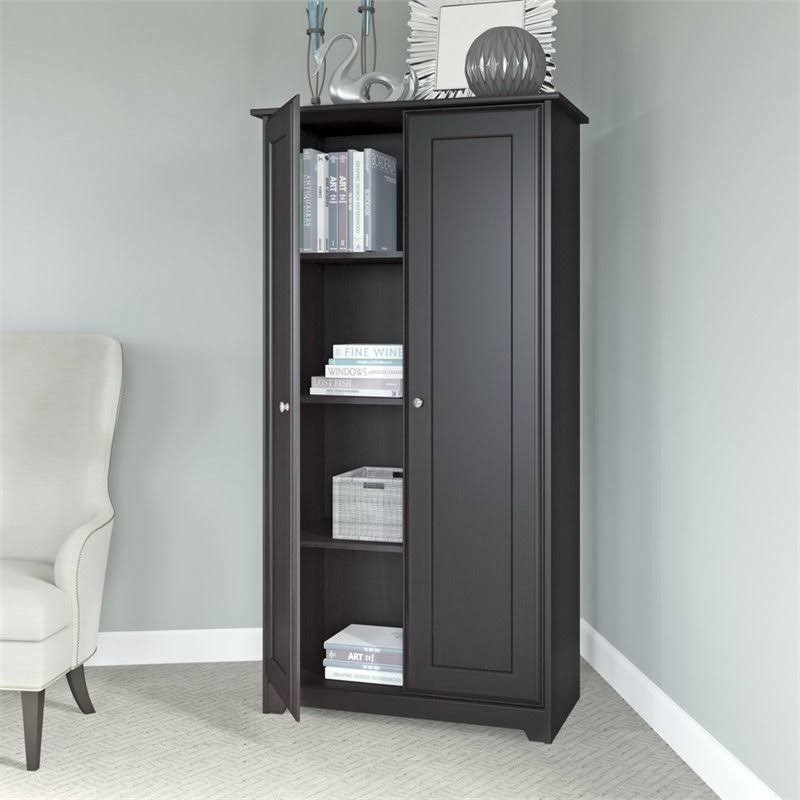 2 Door Storage Cabinet in Espresso Oak W17897