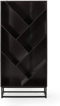 Dark Gray Black Bookcase C84944