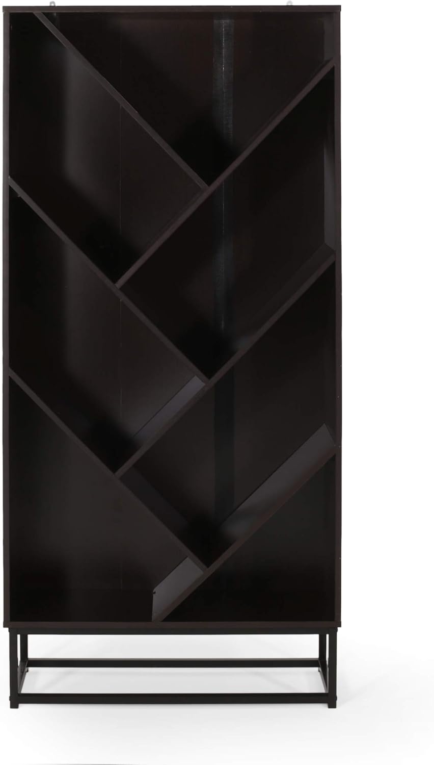 Dark Gray Black Bookcase C84944