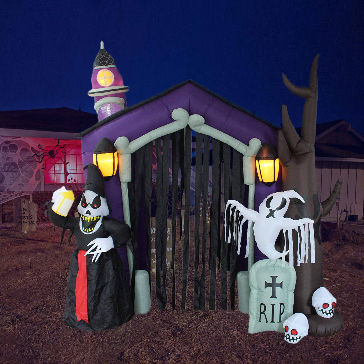 8.5 Foot Halloween Inflatable Haunted House Castle N16412