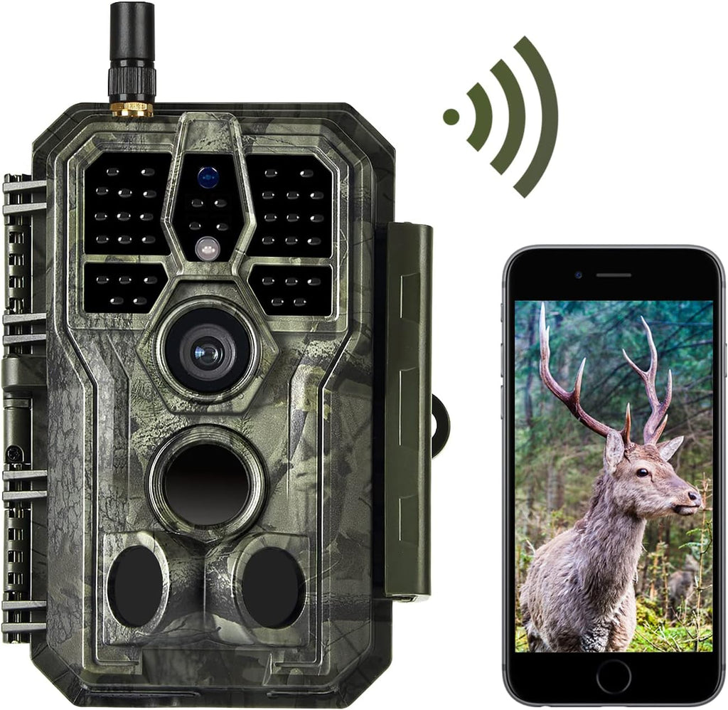 WiFi Deer & Trail Game Camera 32MP 1296P No Glow Night Vision Waterproof W221